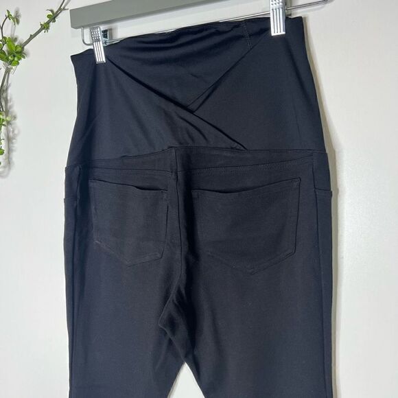 Isabel Maternity by Ingrid & Isabel Black Stretch Dress Skinny Pants - Picture 3 of 8